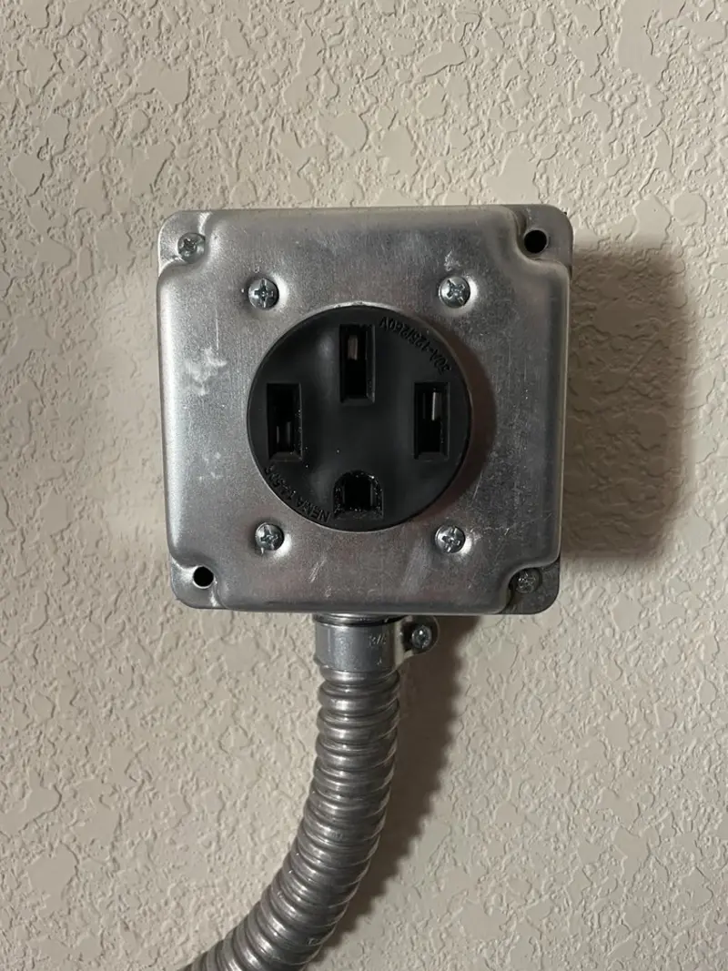 NEMA 14-50 outlet installed for Smart Home Electrical in Buena Vista